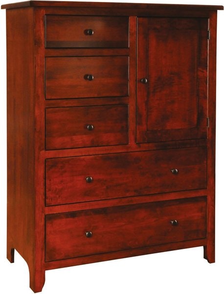 Amish Mt. Osos Five Drawer Man's Chest