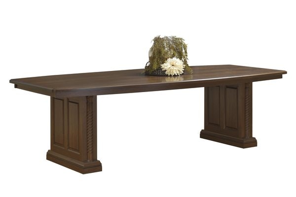 Amish Hawthorne Walnut Wood 48" x 108" Conference Table