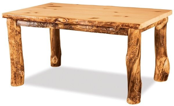 Amish Rustic Log 60" Rectangular Dining Table