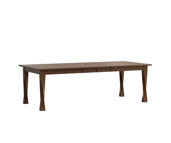 Amish Oxnard Modern Twisted Leg Dining Table - Quick Ship
