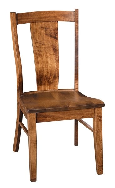 Amish Aurora Solid Wood Slot Back Dining Chair