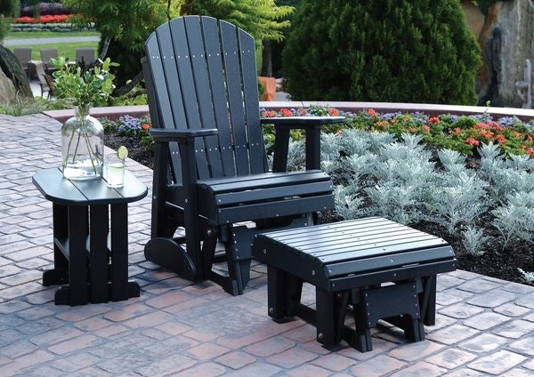 LuxCraft 3-Piece Adirondack Glider Patio Set | DutchCrafters