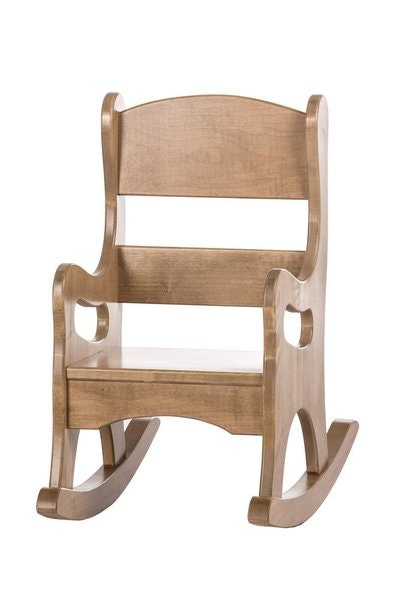 Amish Child's Maple Wood Rocking Chair