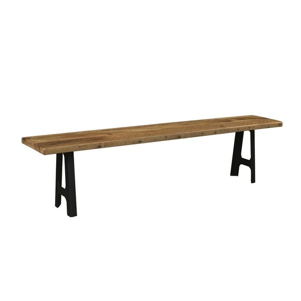Amish Reclaimed Barn Wood Kings Bridge Bench