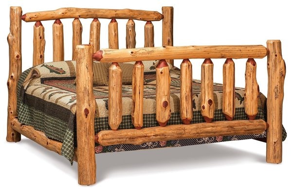 Amish Extra Tall Log Bed