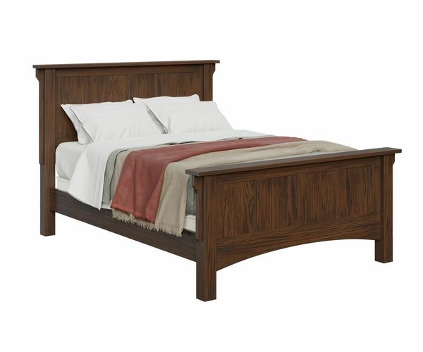 Amish Kenwood Mission Panel Bed - Quick Ship