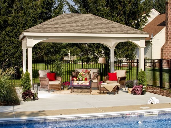 Amish Traditional Rectangle Vinyl Pavilion Kit