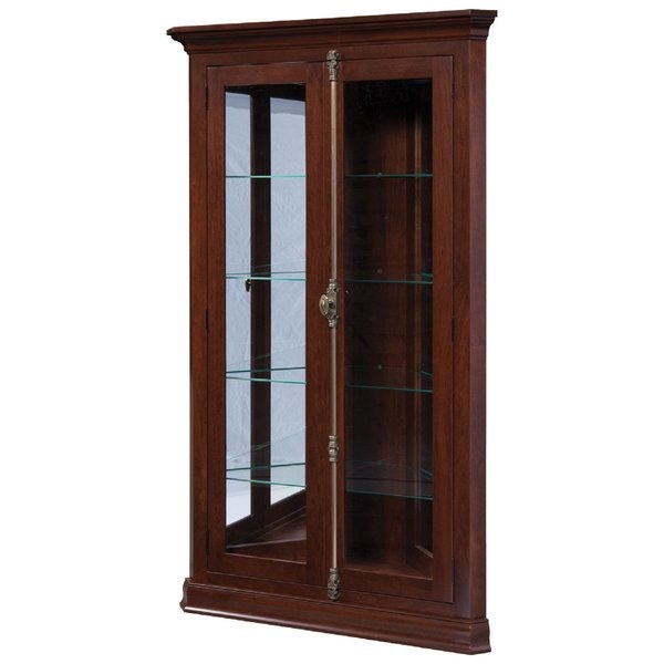 Amish Hickox Corner Curio Cabinet