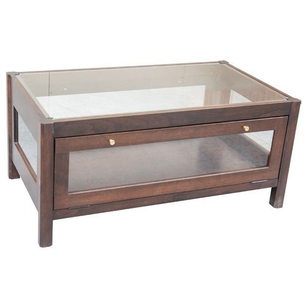 Amish Eulonia Coffee Table Display Case