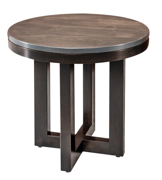 Amish Sehili Round End Table