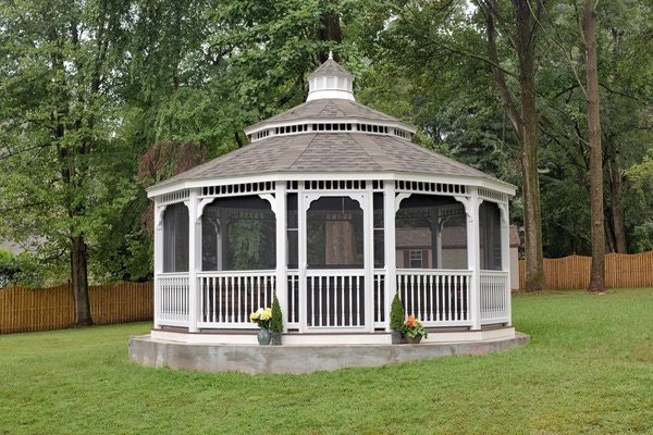 Amish Vinyl Dodecagon Gazebo - 20'