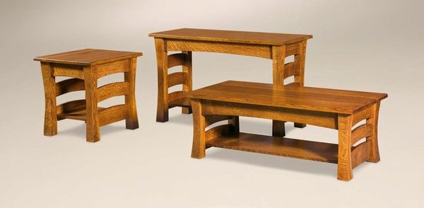 Amish Leavenworth 48 Sofa Table Mission Style.