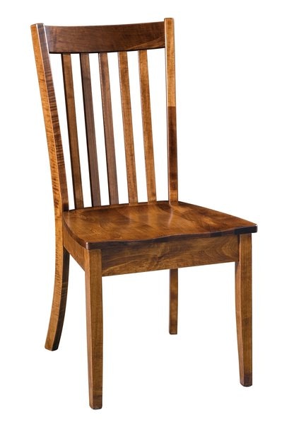 Amish Carmel Contemporary Slat Back Dining Chair