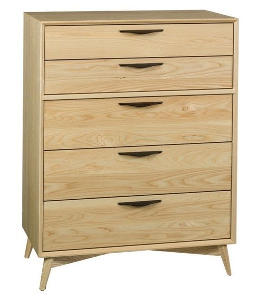 Amish Kirtland Modern 5 Drawer Chest of Drawers