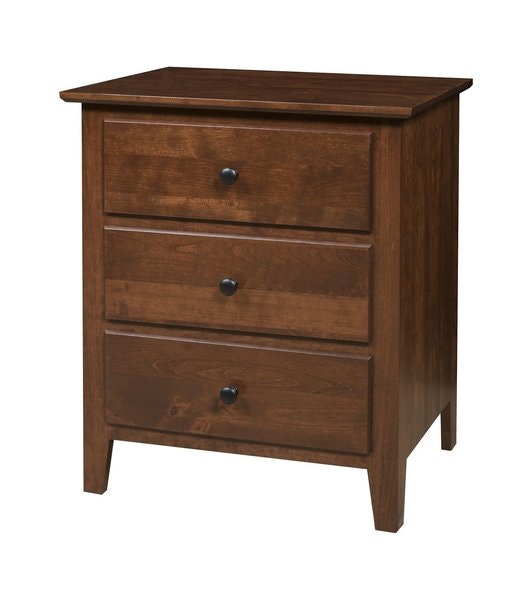 Amish 24 Wide Shoreview 3-Drawer Nightstand