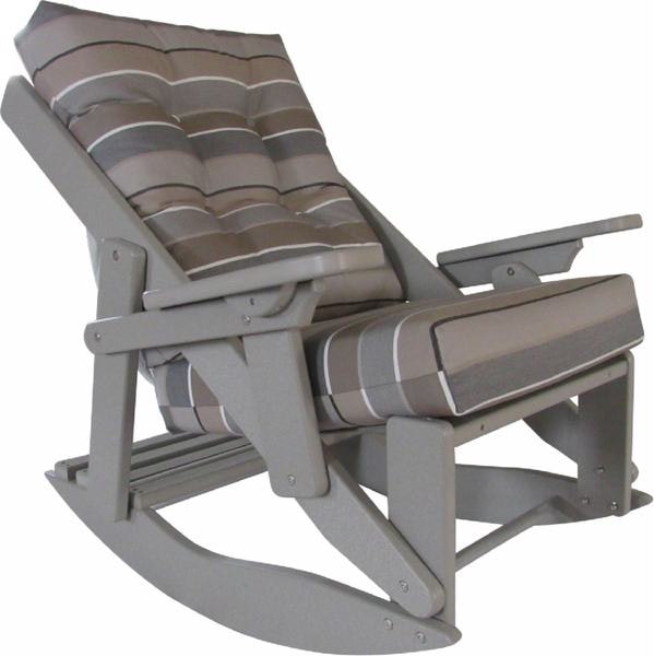 Amish Siesta Poly Premium Comfort Upholstered Rocker Recliner