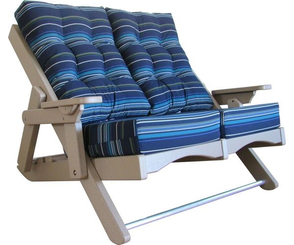 Amish Caribbean Poly Folding Loveseat Sofa