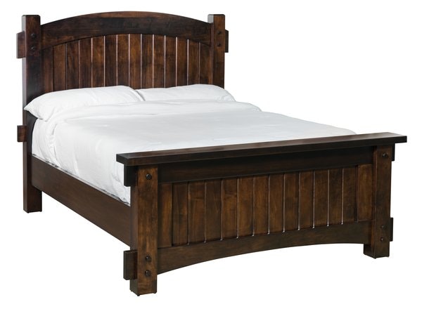 Amish Rodney Mission Bed with 60" Headboard