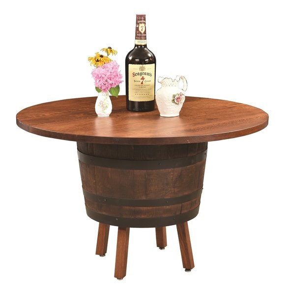 Amish Barrel Table with Legs