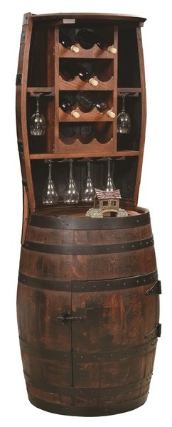 Whiskey Barrel Wine Rack for 12 Bottles by DutchCrafters Amish