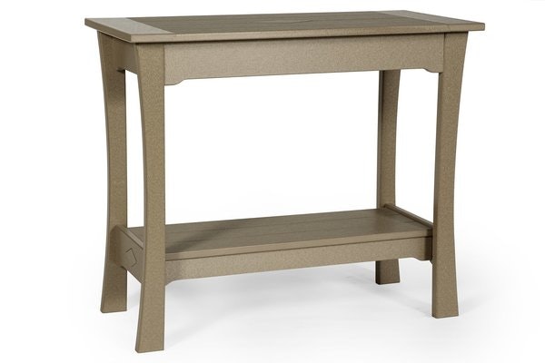 Amish Leisure Lawns Outdoor Poly Mission Serving Table