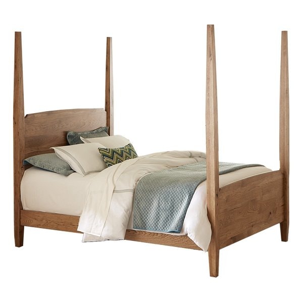 Amish Macey Pencil Post Bed with Octagon Tapered Posts and a Canopy Option.