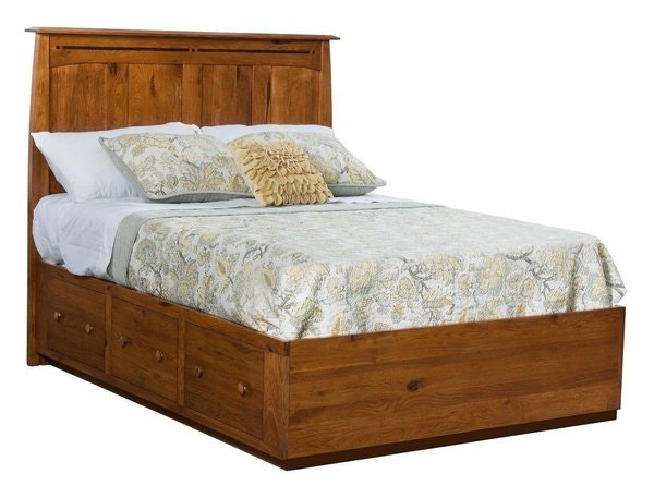 Amish Boulder Creek Mission Platform Storage Bed