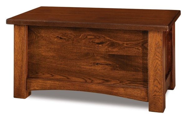 Amish 36 Inch Rodney Small Blanket Chest with Cedar Bottom with Soft Close Lid