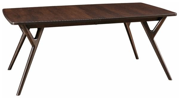 Amish Manhasset Leg Dining Table in Brown Maple