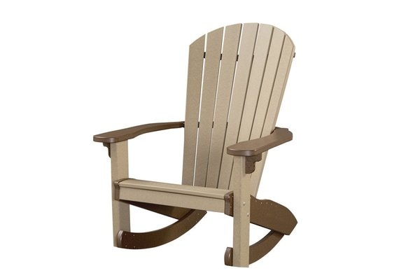 Beachfront Poly Adirondack Porch Rocker Chair