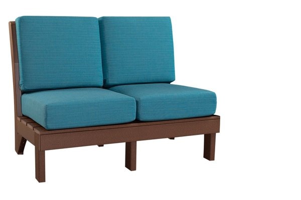 Coastal Armless Poly Love Seat