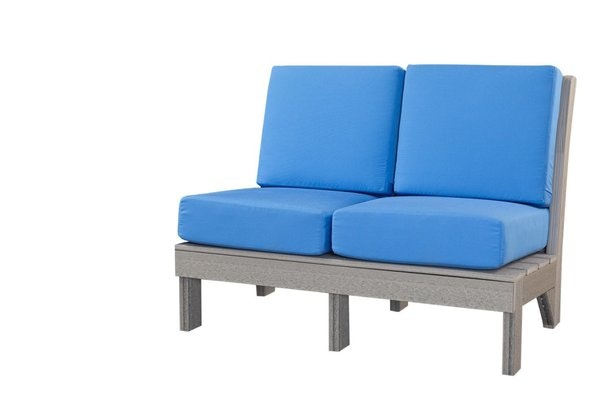 Zen Poly Mission Armless Love Seat
