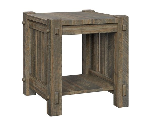 Amish Dutton Rustic Wood End Table