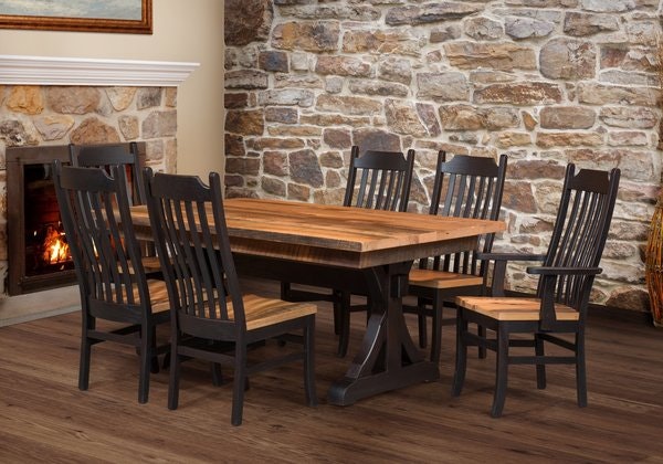 Croft Barnwood Dining Set from DutchCrafters Amish Furniture