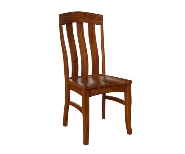 Curved Slat Back Dining Chair from DutchCrafters Amish Furniture