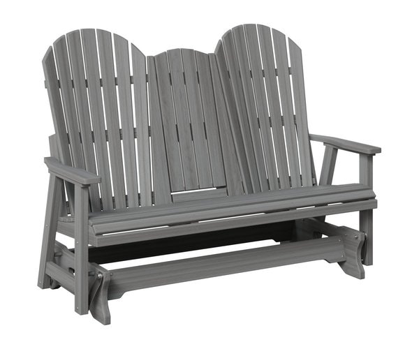 Berlin Gardens Poly 4' Comfo-Back Double Glider Bench with Center Console