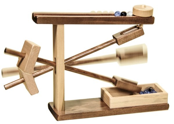 Amish Wood Toy Marble Machine