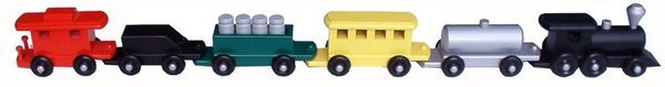 Amish Medium Painted Toy Train
