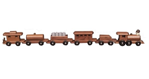 Amish Medium Walnut Train