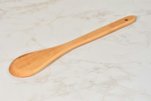 Chef Craft 12 & 14 Inch Solid Maple Wooden Mixing Spoon Set (2-Piece) - Brown