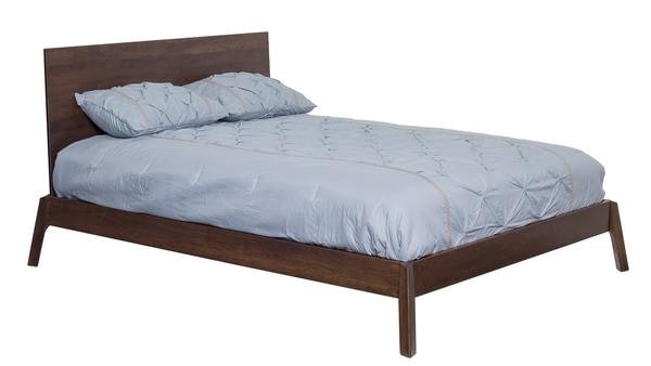 Amish Modern Hudson Platform Bed with Headboard