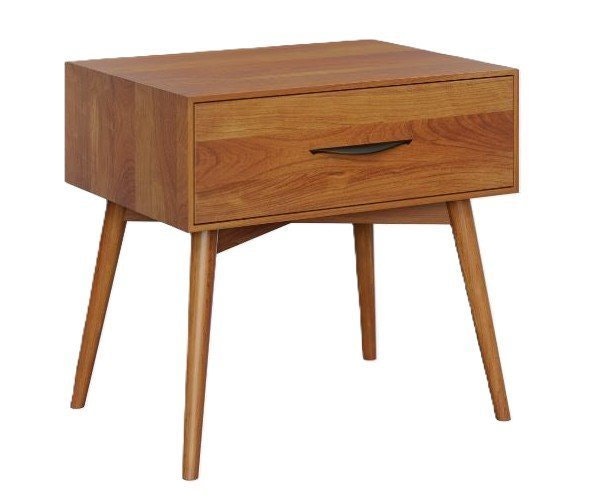 Amish Cullen Mid-Century Modern 1-Drawer Nightstand