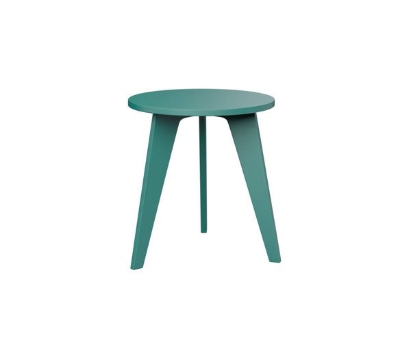 Berlin Gardens Nordic Marine Grade Poly Modern Round End Table