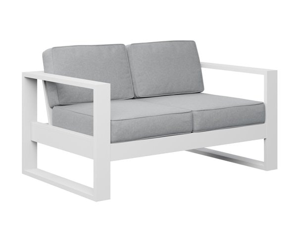 Berlin Gardens Nordic Marine Grade Poly Modern Outdoor Loveseat Sofa