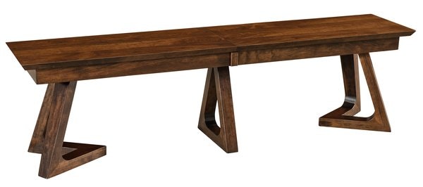 Amish All American Dean Modern Trestle Dining Bench