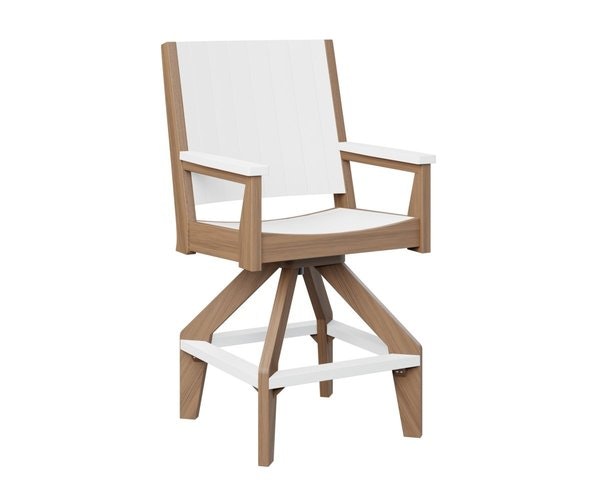 Berlin Gardens Mayhew Poly Chat Swivel Bar Chair
