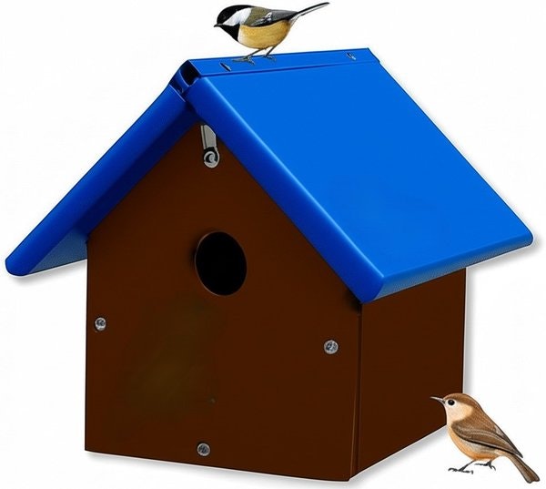 Amish Made Recycled Poly Bird House for Wrens or Chickadees