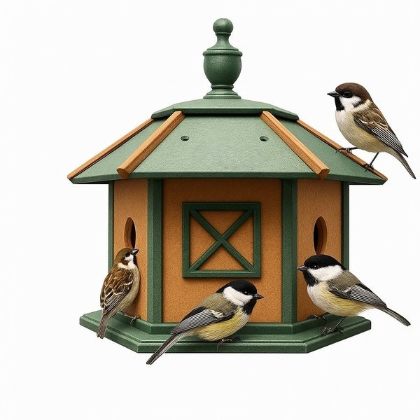 Amish Recycled Poly Gazebo Bird House