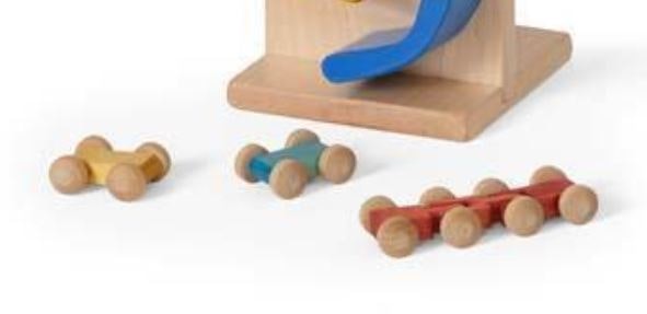 Amish Wooden Toy Mini Roller Cars - (Cars Only)