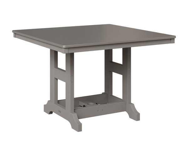 Berlin Gardens Garden Classic Poly 44" Square Poly Patio Dining Table with Hammered Top
